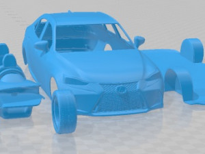 Lexus IS 200 T F Sport 2020 Printable Car 3D-Druckmodell