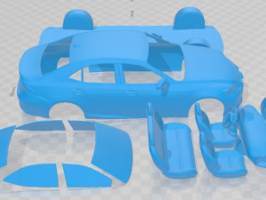 Lexus IS 200 T F Sport 2020 Printable Car 3D-Druckmodell