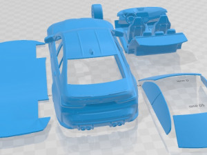 M3 Competition G80 2021 Printable Car in separate parts 3D Print Model