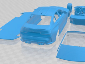 M3 Competition G80 2021 Printable Car in separate parts 3D Print Model