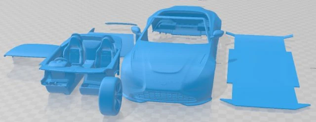Aston Martin Vantage Roadster 2021 Printable Car 3D Print Model .c4d .max .obj .3ds .fbx .stl .blend 