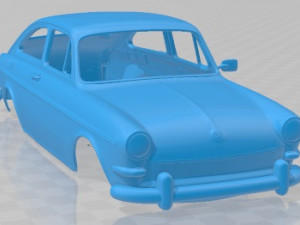 Volkswagen 1600 Type Fastback 1965 Printable Body Car 3D Print Model