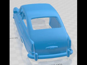 Volkswagen 1600 Tipe Fastback 1965 Printable Body Mobil Model Cetak 3D