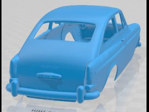 Volkswagen 1600 Tipe Fastback 1965 Printable Body Mobil Model Cetak 3D