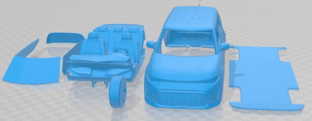 KIA Soul 2023 Printable Car Modelo de impresión 3D .c4d .max .obj .3ds .fbx .stl .blend 