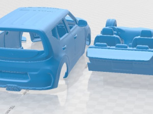 KIA Soul 2023 Printable Car Modelo de impresión 3D
