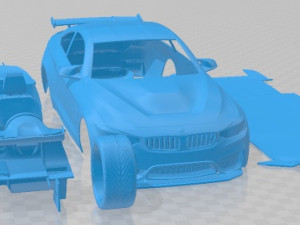 M4 GTS Printable Car in separate parts Modelo de impresión 3D