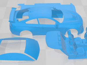 M4 GTS Printable Car in separate parts Modelo de impresión 3D