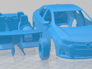 Toyota Corolla S 2014 USA Printable Car Modèles 3D en vedette