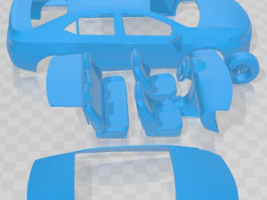 Toyota Corolla S 2014 USA Printable Car Modèles 3D en vedette