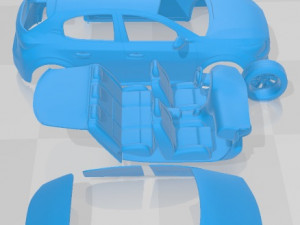 Peugeot 208 2021 Printable Car Modello di stampa 3D