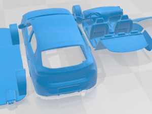Peugeot 208 2021 Printable Car Modello di stampa 3D