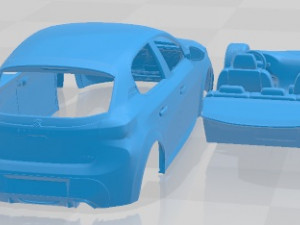 Peugeot 208 2021 Printable Car Modello di stampa 3D