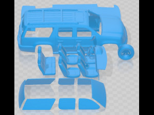 GMC Denali XL Printable Car 3D Baskı Modeli