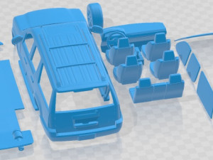 GMC Denali XL Printable Car 3D Baskı Modeli
