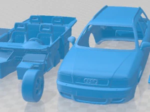 Audi RS2 Quattro Avant 1995 Printable Car 3D Print Model
