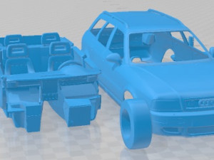Audi RS2 Quattro Avant 1995 Printable Car 3D प्रिंट मॉडल