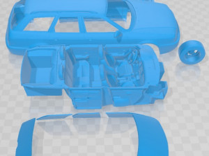 Audi RS2 Quattro Avant 1995 Printable Car 3D प्रिंट मॉडल