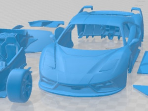 Ferrari 7x Design Gto Vision Printable Car 3D Print Model