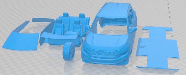Kia Seltos SX 2022 Printable Car 3D 프린트 모델 .c4d .max .obj .3ds .fbx .stl .blend 
