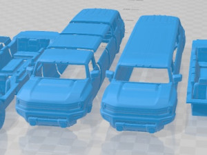 Hummer EV SUV Limousine Printable Car Modelo de impresión 3D