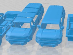 Hummer EV SUV Limuzin Yazdırılabilir Araba 3D Baskı Modeli