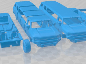 Hummer EV SUV Limousine Printable Car Modèles 3D en vedette