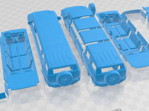 Hummer EV SUV Limousine Printable Car Modèles 3D en vedette