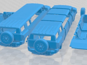 Hummer EV SUV Limousine Printable Car Modèles 3D en vedette