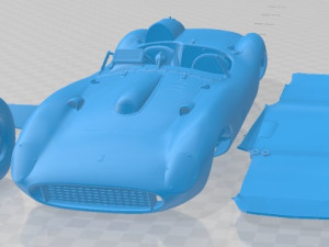 Ferrari 335 S Spider Scaglietti Printable Car 3D Print Model