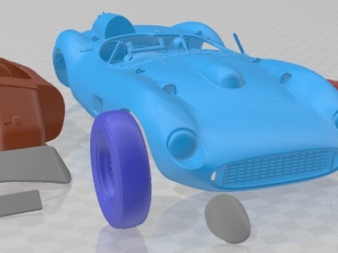 Ferrari 335 S Spider Scaglietti Printable Car Modèles 3D en vedette