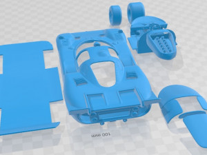 Ferrari 512S 1971 Printable Car 3D Print Model