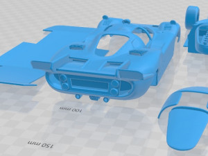 Ferrari 512S 1971 Printable Car 3D Print Model
