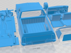 Holden HG Kingswood Ute V8 1970 Printable Car 3D-Druckmodell
