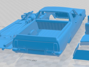 Holden HG Kingswood Ute V8 1970 Printable Car 3D-Druckmodell