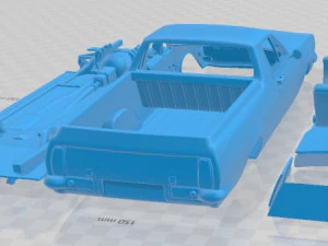 Holden HG Kingswood Ute V8 1970 Printable Car 3D Print Model