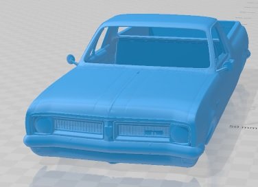 Holden HG Kingswood Ute V8 1970 Printable Body Car Modelo de Impressão 3D .c4d .max .obj .3ds .fbx .stl .blend 