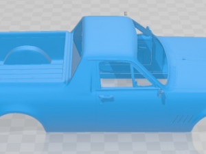Holden HG Kingswood Ute V8 1970 Printable Body Car Modelo de Impressão 3D