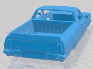 Holden HG Kingswood Ute V8 1970 Printable Body Car Modelo de Impressão 3D