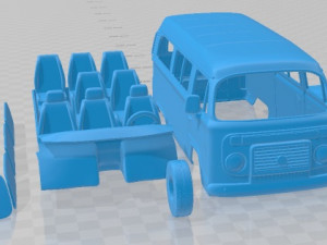 Volkswagen Kombi 2012 Printable Van 3D 打印模型