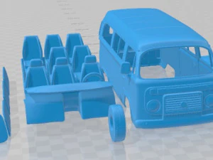 Volkswagen Kombi 2012 Printable Van 3D Print Model