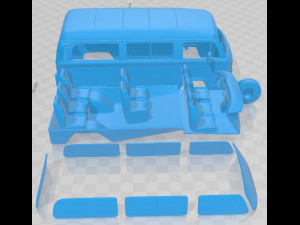 Volkswagen Kombi 2012 Printable Van 3D 打印模型