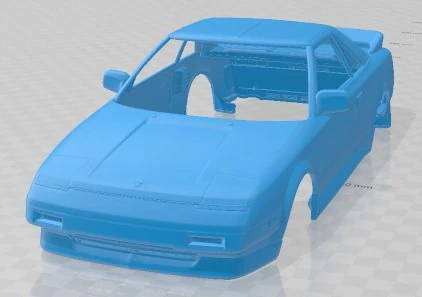 Toyota MR2 MK1 1988 Printable Body Car 3D Print Model .c4d .max .obj .3ds .fbx .stl .blend 