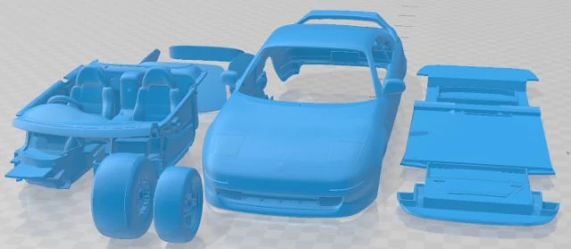 Toyota MR2 K20 Printable Car 3D Print Model .c4d .max .obj .3ds .fbx .stl .blend 