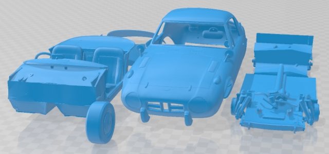 Toyota Sports 800 1965 Printable Car 3D 打印模型 .c4d .max .obj .3ds .fbx .stl .blend 