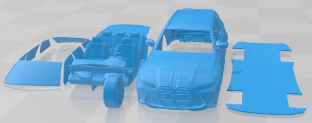 M3 Competition Touring 2022 Printable Car 3D 打印模型 .c4d .max .obj .3ds .fbx .stl .blend 
