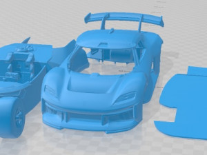 Porsche Mission R 2021 Printable Car 3D Print Model