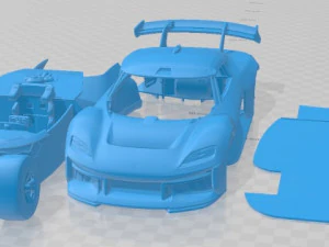 포르쉐 미션 R 2021 인쇄 가능한 자동차 3D 프린트 모델