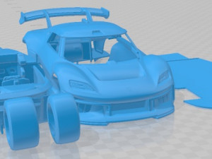 Porsche Mission R 2021 Printable Car Modèles 3D en vedette