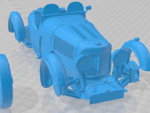 Aston Martin Ulster 1935 Printable Car Model Cetak 3D